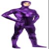 VSVO Shiny Spandex Open Face Full Bodysuit Zentai Suit for Adults and Children (XX-Large, Purple) view 3