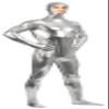 VSVO Shiny Spandex Open Face Full Bodysuit Zentai Suit for Adults and Children (Medium, Silver) view 3