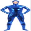 VSVO Shiny Spandex Open Face Full Bodysuit Zentai Suit for Adults and Children (Small, Royal Blue) view 1