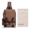 Leaper Retro Crossbody Bag Sling Bag Canvas Messenger Bag for Men Women Shoulder Bag Crossbody Handbags Satchel Coffee, M view 3