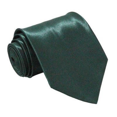 Soophen NEW Mens Necktie SOLID Satin Neck Tie Hunter Green