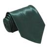 Soophen NEW Mens Necktie SOLID Satin Neck Tie Hunter Green view 1