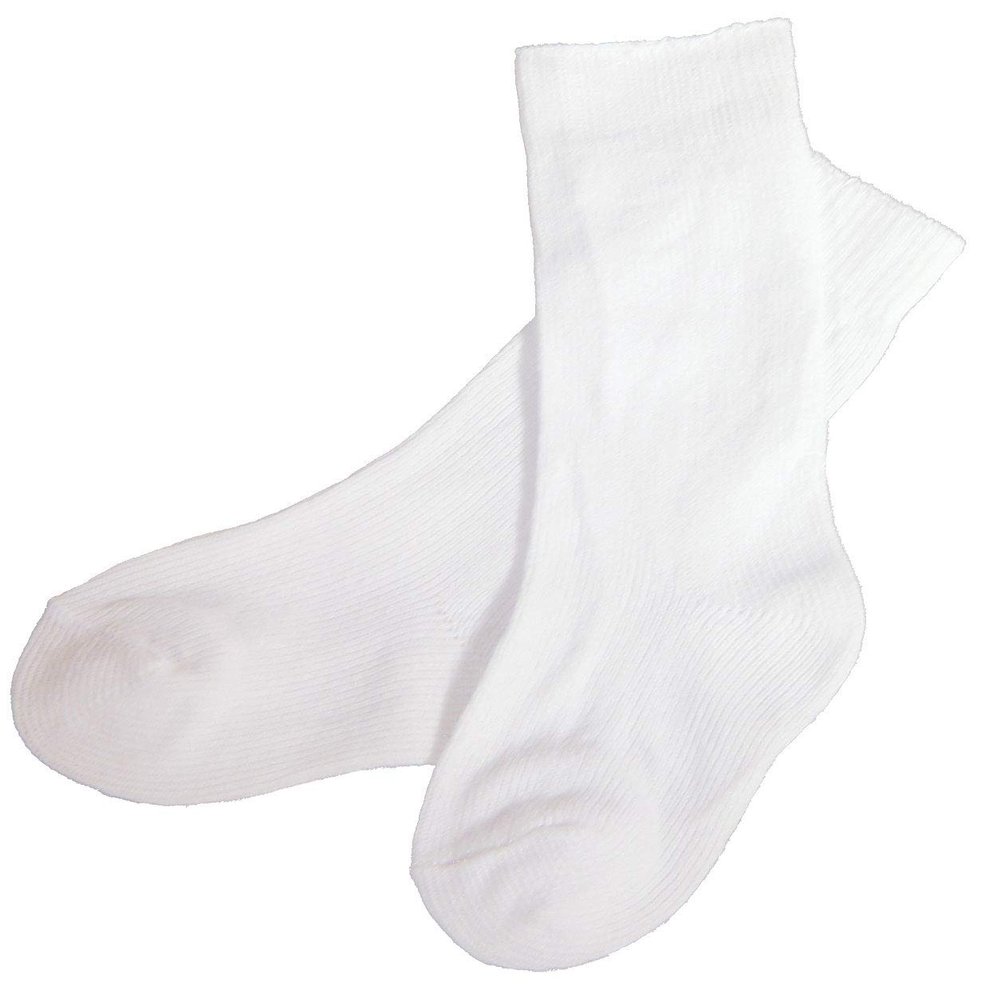 Little Things Mean A Lot Baby Boys Remy Knit Knee Length Christening Socks Baptism Socks - White - Size NB