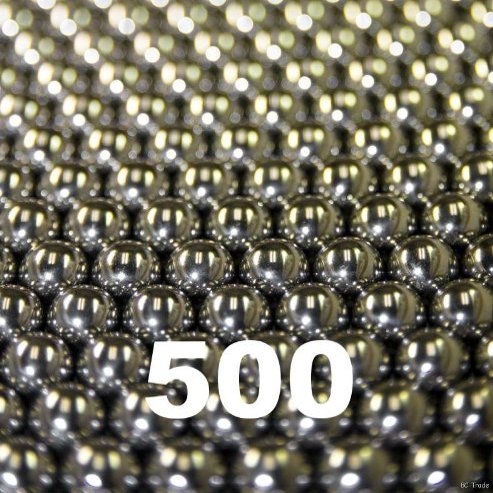 500 Qty 7/16" Inch Steel Shot Bulk Slingshot Ammo Balls