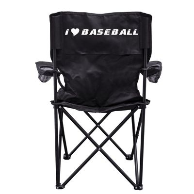 VictoryStore I Love Baseball Camping Chair with Carry Bag