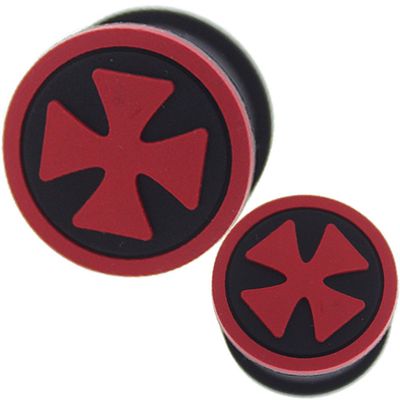 0 gauges 0g ear plugs silicone flesh tunnels double flare expander stretcher taper MoDTanOiz 0g 8mm