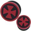 0 gauges 0g ear plugs silicone flesh tunnels double flare expander stretcher taper MoDTanOiz 0g 8mm view 1