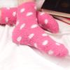 BambooMN Super Soft Warm Microfiber Cozy Fuzzy Polka Dot Socks - 3 Pairs - 07 Coal view 4