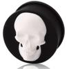 MoDTanOiz 9/16 inch Gauge Gauges 14mm Ear Plugs Plug Weight Flesh Tunnels Tunnel Streching Ears Double Single Flare Steel Stone Wood Earrings Silicone Men Women Black 9/16 14mm view 1