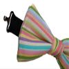 EmilyRose Couture Men's Stripes Bow Ties (Adult (12 or older), Rainbow Stripes) view 3