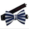 EmilyRose Couture Men's Stripes Bow Ties (Medium (6-12 Years of Age), Blue & White) view 1