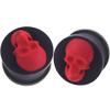 MoDTanOiz 0 Gauge Gauges 0g 8mm Ear Plugs Plug Weight Flesh Tunnels Tunnel Streching Ears Double Flare 2g 00g 0 00 1/2 Steel Stone Wood Earrings Silicone Men Women Black 0g 8mm view 2