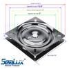 SeaLux Universal Heavy Duty 360 degree Seat Swivel Base 6" x 6" Mount Plate for Bar Stool, Chair, boat or van pilot seat view 4