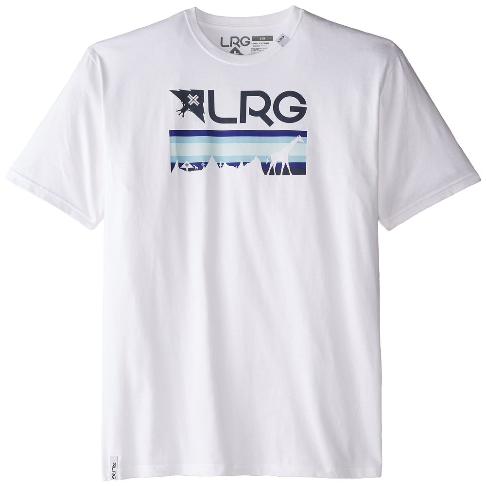 LRG Men's Big-Tall Astro T-Shirt, White, 3X-Large