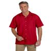 Barbados Textured Camp Shirt (M560) Parrot Red, S view 1