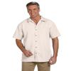 Harriton Men's Barbados Textured Camp Shirt (M560)- CREME,2XL view 1