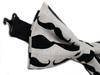 EmilyRose Couture Men's Special Prints Bow Ties (Medium-6-12 year olds, Mustache) view 3