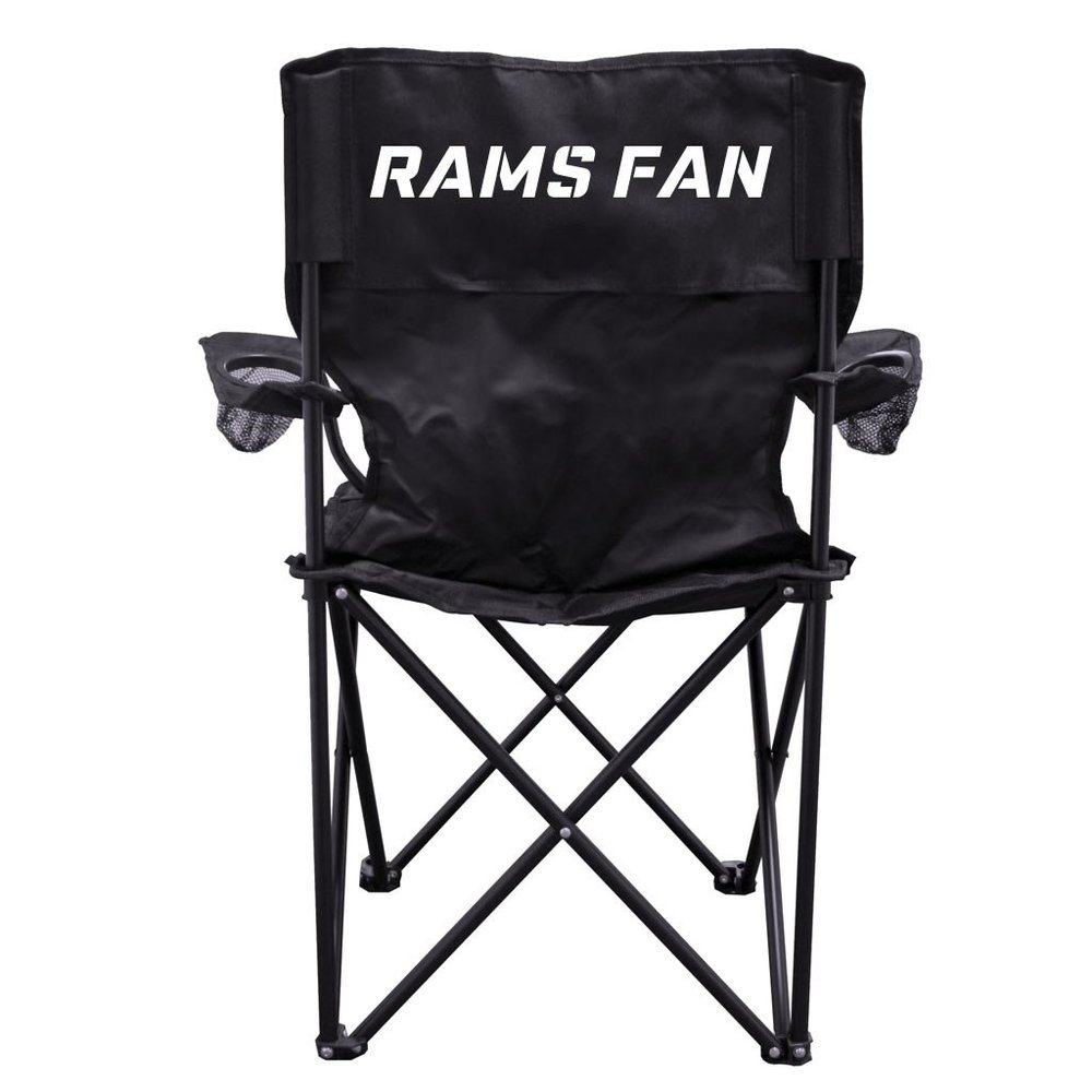 VictoryStore Rams Fan Camping Chair with Carry Bag