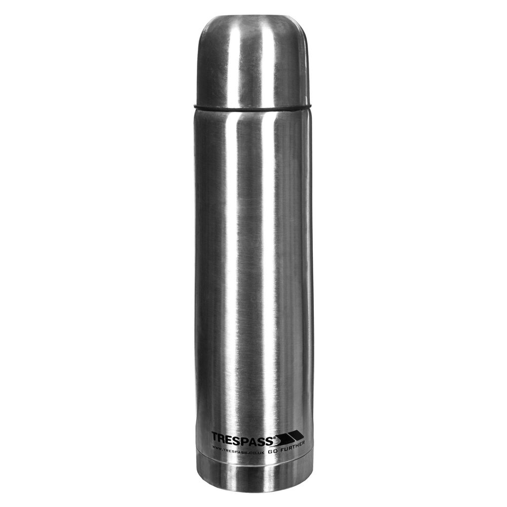 Trespass Thirst 75X Stainless Steel Flask (750ml) (One Size) (Silver)