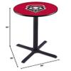 HBS L211-36" Black Wrinkle New Mexico Pub Table by Holland Bar Stool Co. view 2