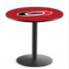 Carolina Hurricanes Officially Licensed L214 Black Wrinkle, 36" Tall Pub Table - NHL - 28" Top