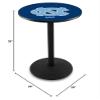 HBS L214-36" Black Wrinkle North Carolina Pub Table by Holland Bar Stool Co. view 2