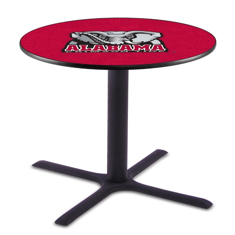 HBS L211-42" Black Wrinkle Alabama Pub Table by Holland Bar Stool Co.