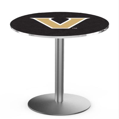 HBS L214-36" Stainless Steel Vanderbilt Pub Table by Holland Bar Stool Co.