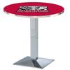 HBS L217-36" Chrome Alabama Pub Table by Holland Bar Stool Co. view 1