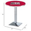 HBS L217-36" Chrome Alabama Pub Table by Holland Bar Stool Co. view 2