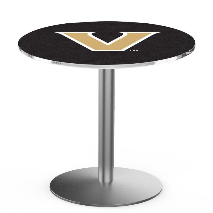 HBS L214-42" Stainless Steel Vanderbilt Pub Table by Holland Bar Stool Co.