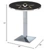 Holland Bar Stool Co. L217-42" Chrome Vanderbilt Pub Table view 2