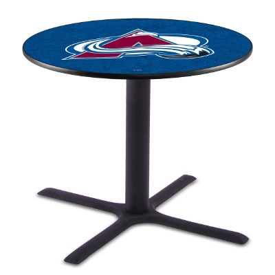 Holland Bar Stool L211-42" Black Wrinkle Colorado Avalanche Pub Table