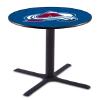 Holland Bar Stool L211-42" Black Wrinkle Colorado Avalanche Pub Table view 1