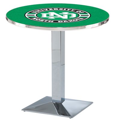 HBS L217-36" Chrome North Dakota Pub Table by Holland Bar Stool Co.