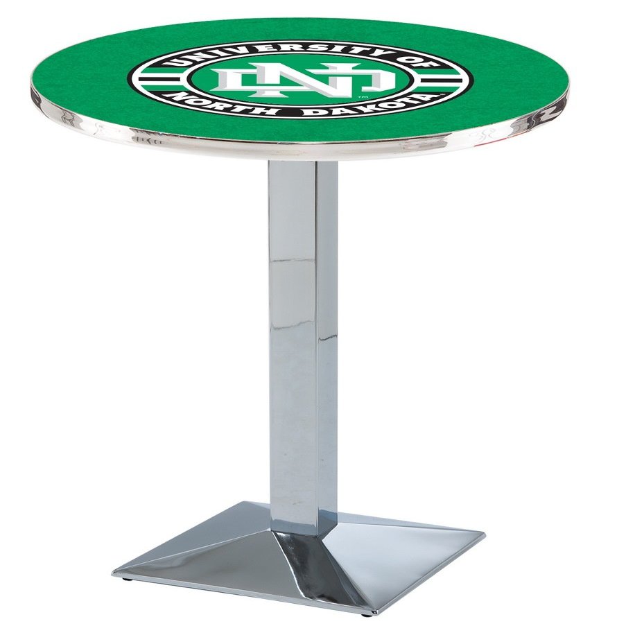 HBS L217-36" Chrome North Dakota Pub Table by Holland Bar Stool Co.