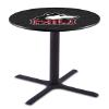 HBS L211-42" Black Wrinkle Northern Illinois Pub Table by Holland Bar Stool Co. view 1
