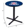 HBS L211-42" Black Wrinkle Arizona Pub Table by Holland Bar Stool Co. view 2