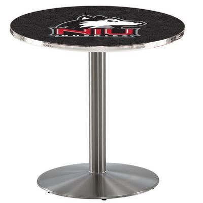 HBS L214-42" Stainless Steel Northern Illinois Pub Table by Holland Bar Stool Co.