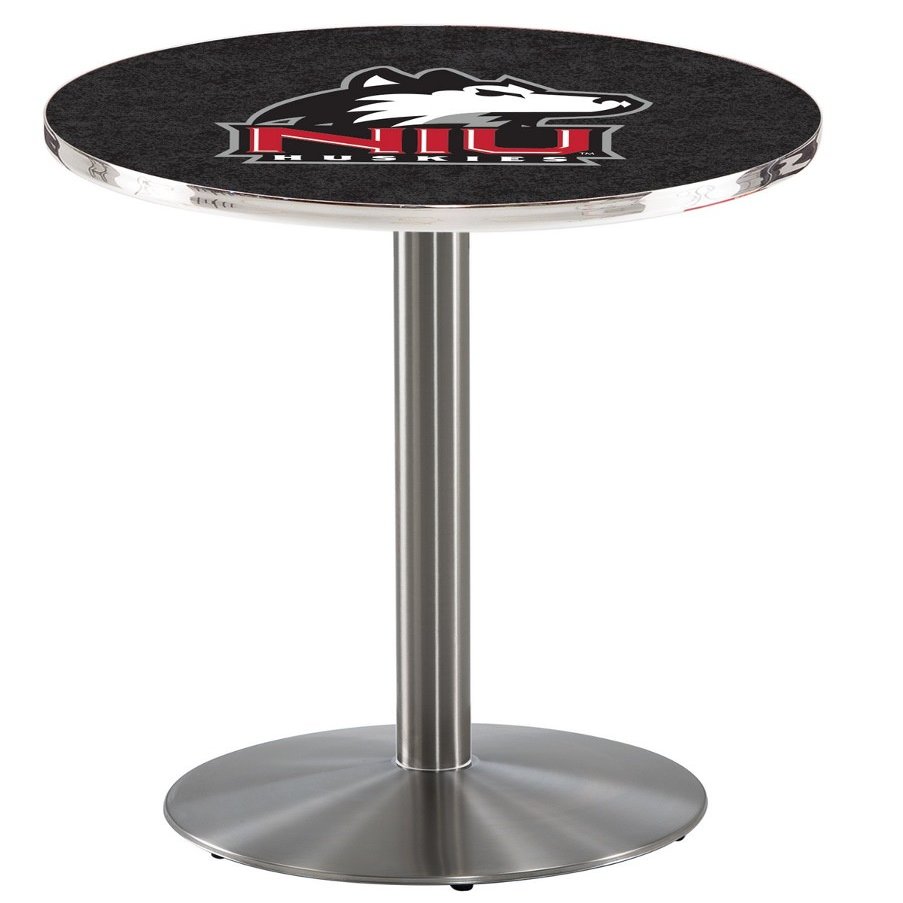 HBS L214-42" Stainless Steel Northern Illinois Pub Table by Holland Bar Stool Co.
