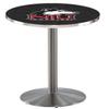 HBS L214-42" Stainless Steel Northern Illinois Pub Table by Holland Bar Stool Co.