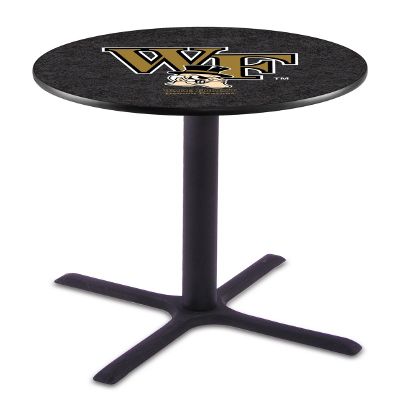 HBS L211-36" Black Wrinkle Wake Forest Pub Table by Holland Bar Stool Co.