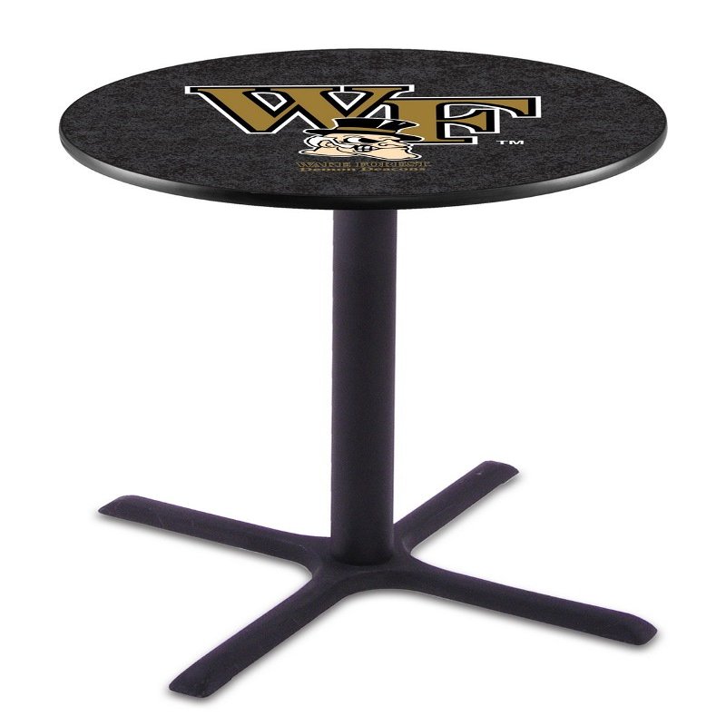 HBS L211-42" Black Wrinkle Wake Forest Pub Table by Holland Bar Stool Co.