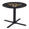 HBS L211-42" Black Wrinkle Wake Forest Pub Table by Holland Bar Stool Co. view 1
