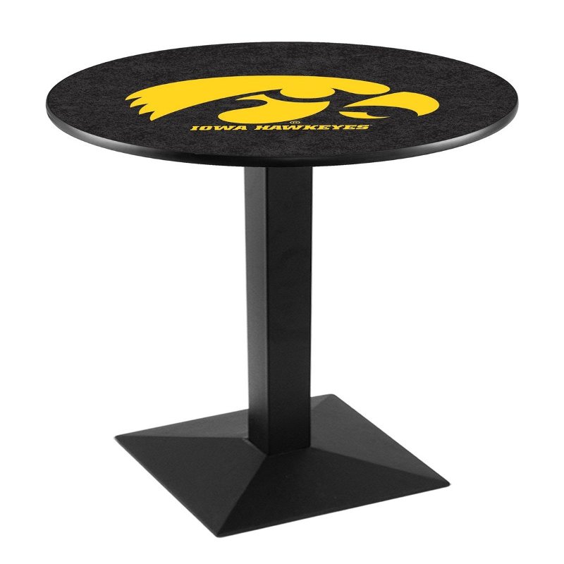 HBS L217-42" Black Wrinkle Iowa Pub Table by Holland Bar Stool Co.