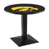 HBS L217-42" Black Wrinkle Iowa Pub Table by Holland Bar Stool Co. view 1