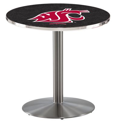 HBS L214-42" Stainless Steel Washington State Pub Table by Holland Bar Stool Co.