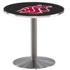 HBS L214-42" Stainless Steel Washington State Pub Table by Holland Bar Stool Co.