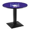 HBS L217-42" Black Wrinkle Northwestern Pub Table by Holland Bar Stool Co. view 1