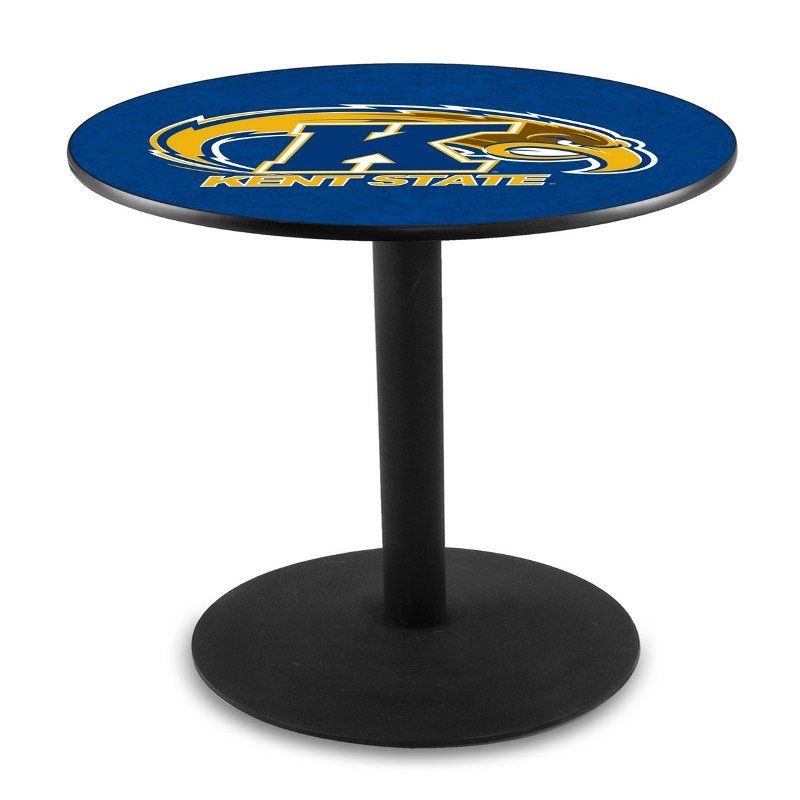 HBS L214-36" Black Wrinkle Kent State Pub Table by Holland Bar Stool Co.